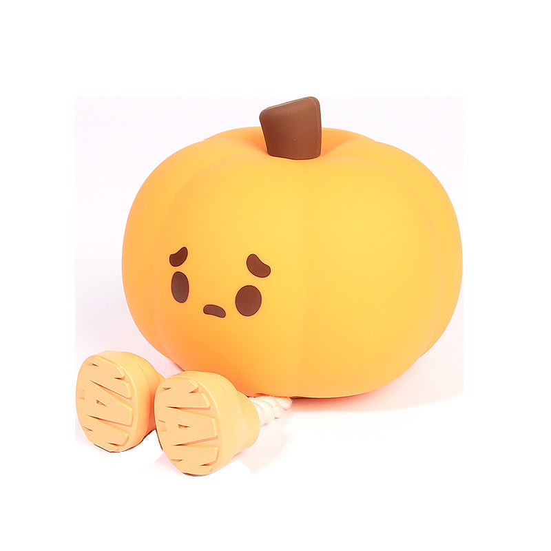 PUMPKY™ veilleuse citrouille silicone, dimensions et gabarit produit, format compact