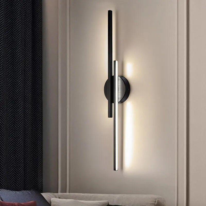 LINEWA™ applique murale double linéaire LED blanc, vue principale fond neutre