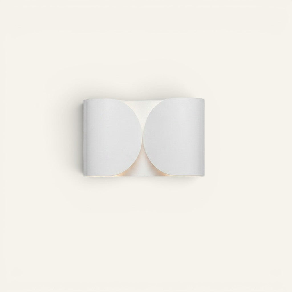 Applique murale design moderne Lumeoo blanche en métal avec éclairage indirect doux pour salon ou chambre