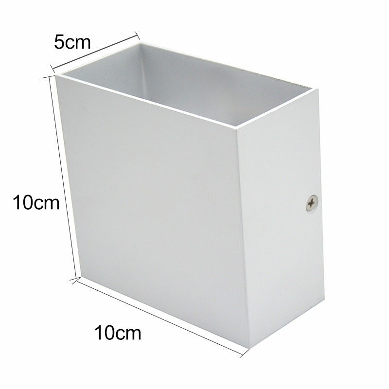 Applique murale extérieure LED Lumeoo GATILUX rectangulaire blanche étanche pour jardin et portail