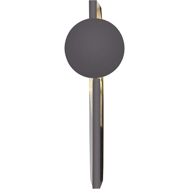 Applique murale Lumeoo STEELIX en inox gris au design minimaliste et forme géométrique moderne pour chambre