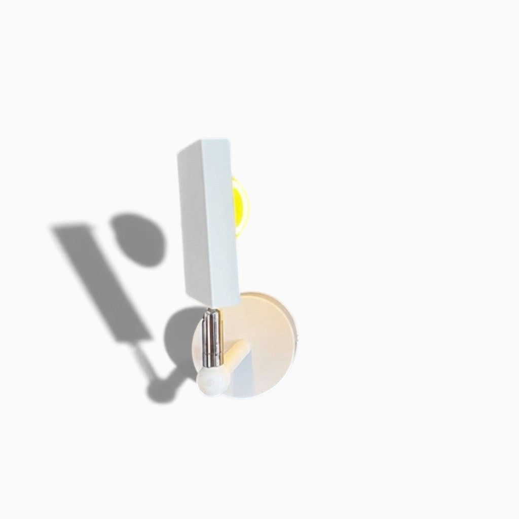 Applique murale LED Lumeoo SUNWALL blanche avec projection lumineuse effet coucher de soleil pour une ambiance chaleureuse