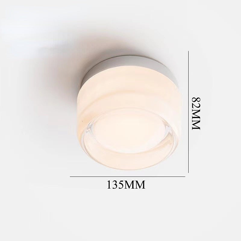 Applique murale LED ronde Lumeoo avec diffuseur en verre dépoli pour un éclairage chaleureux et homogène