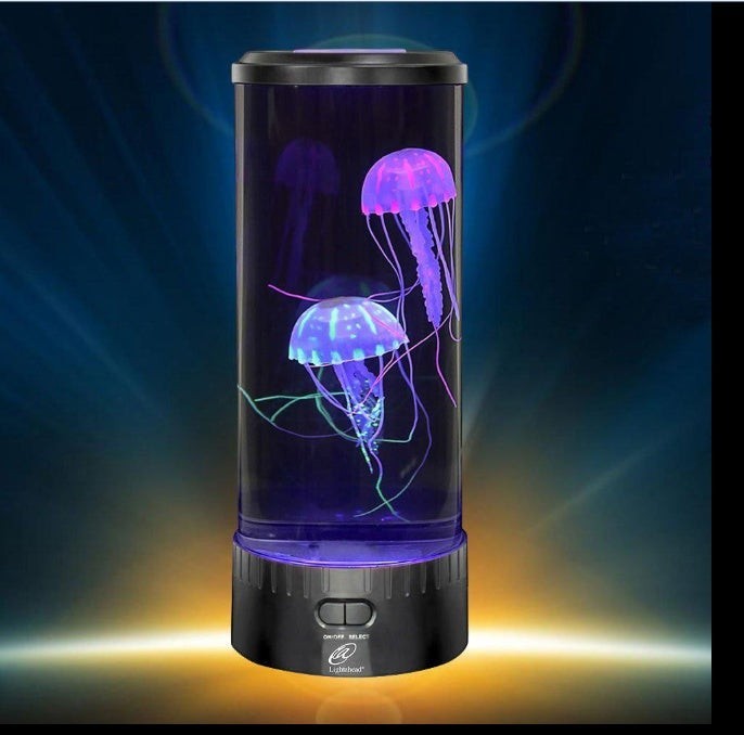 Lampe aquarium méduse Lumeoo LED rechargeable avec méduses flottantes lumineuses pour une ambiance relaxante