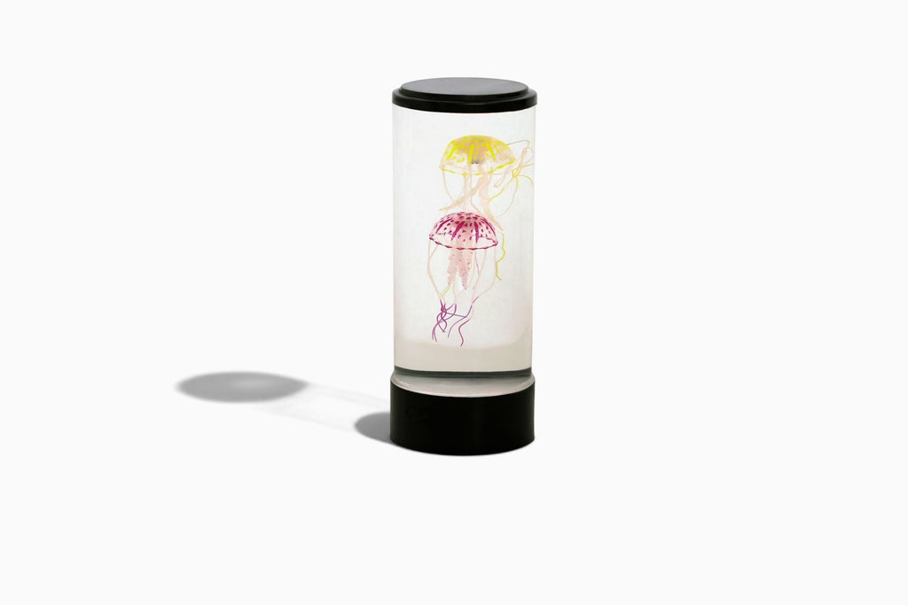 Lampe aquarium méduse Lumeoo cylindrique avec éclairage LED pour une ambiance relaxante dans une chambre