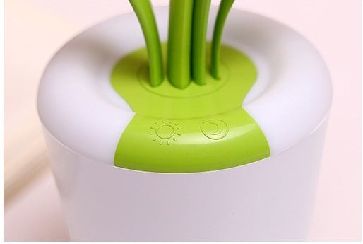 Base de lampe de bureau Lumeoo VISILEX LED verte et blanche avec commandes tactiles pour réglage de luminosité