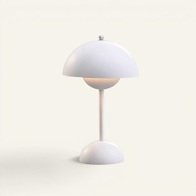 Lampe champignon Lumeoo blanche rechargeable sans fil avec design tactile moderne et élégant