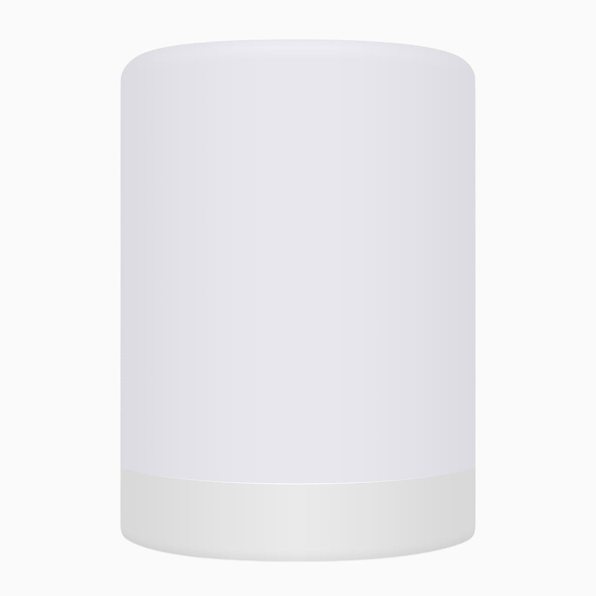 Lampe de chevet Lumeoo RGB rechargeable au design cylindrique blanc pour une ambiance lumineuse douce et apaisante