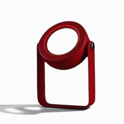 Lanterne LED pliable Lumeoo rouge, lampe tactile rechargeable au design moderne pour décoration intérieure chaleureuse