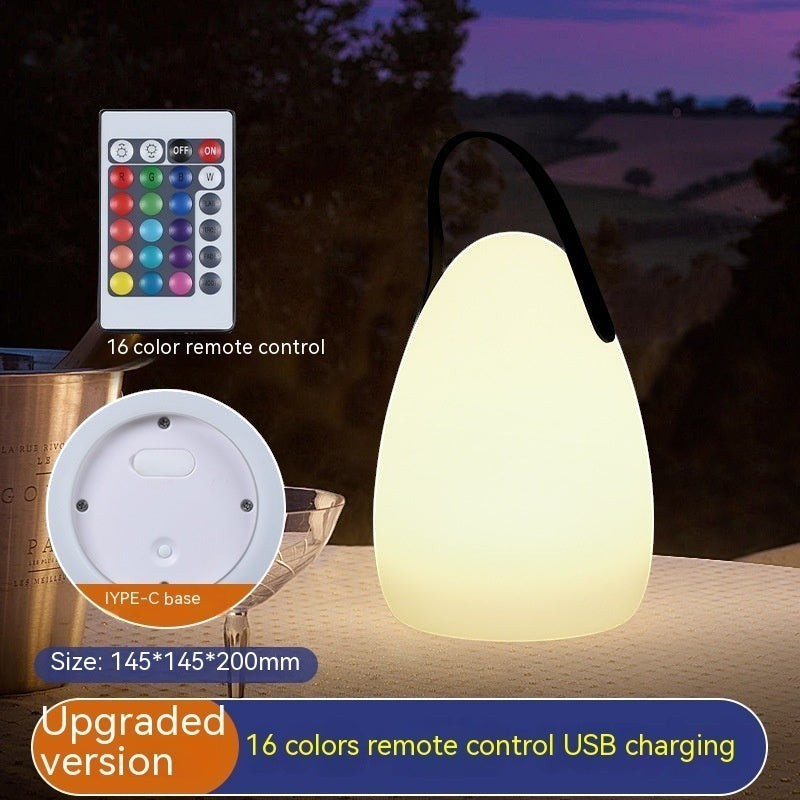 Lanterne camping LED Lumeoo rechargeable, 16 couleurs avec télécommande, design portable pour extérieur