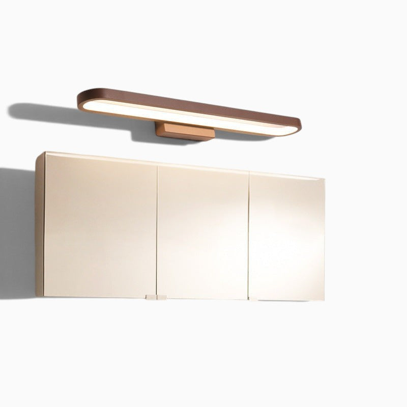 Réglette LED Lumeoo pour miroir de salle de bain, design moderne en bois avec éclairage tricolore dimmable
