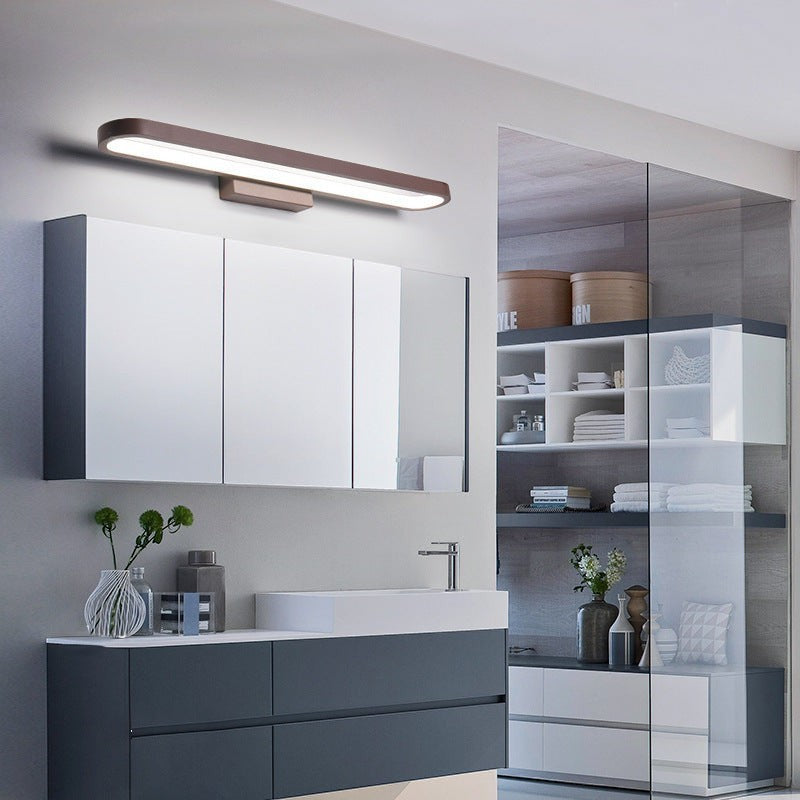 Réglette LED Lumeoo MIROVA pour miroir de salle de bain, design moderne, dimmable et tricolore, finition élégante.