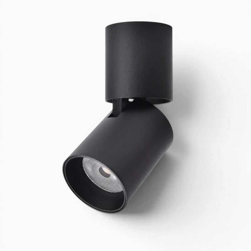 Spot LED COB orientable noir Lumeoo pour éclairage intérieur précis sans perçage au design moderne et minimaliste