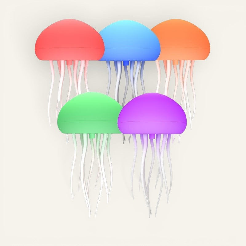 Veilleuses méduse LED Lumeoo multicolores, lampes décoratives portables à lumière douce pour chambre d'enfant